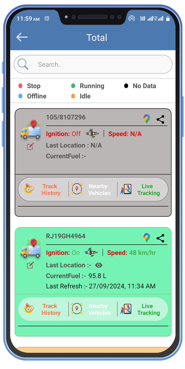 fms mobile dashboard