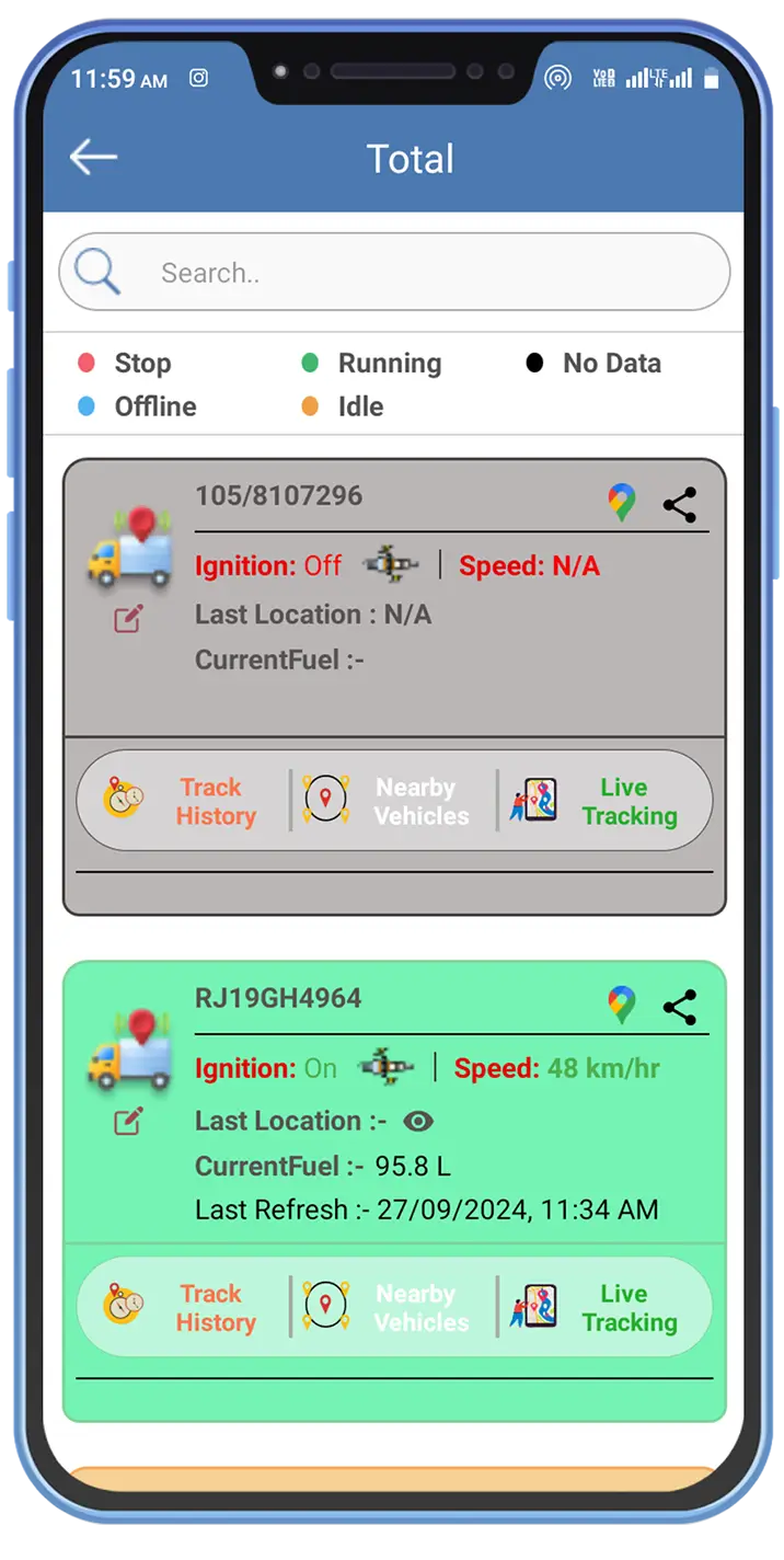 fms mobile dashboard