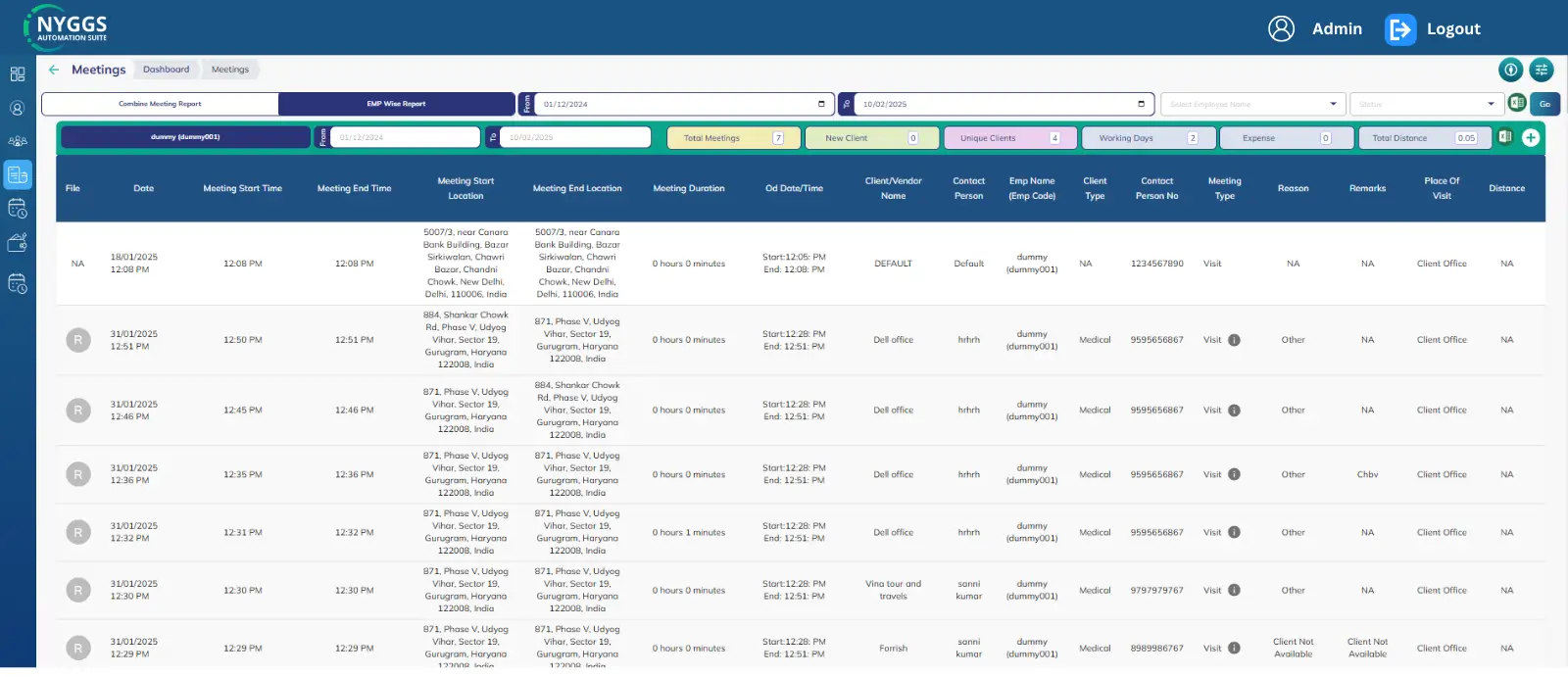 sfa field employee tracking software 1