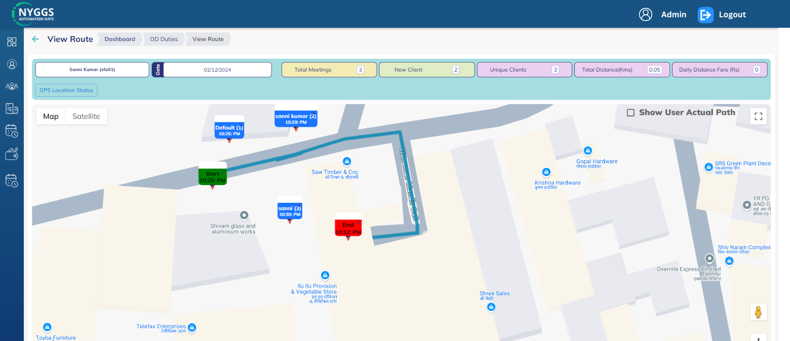 sfa field employee tracking software 2